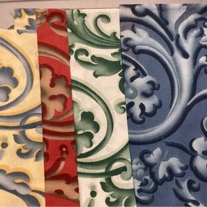 Sprectrum upholstery samples 12” by 15” in 4 colors - great for totes totes etc